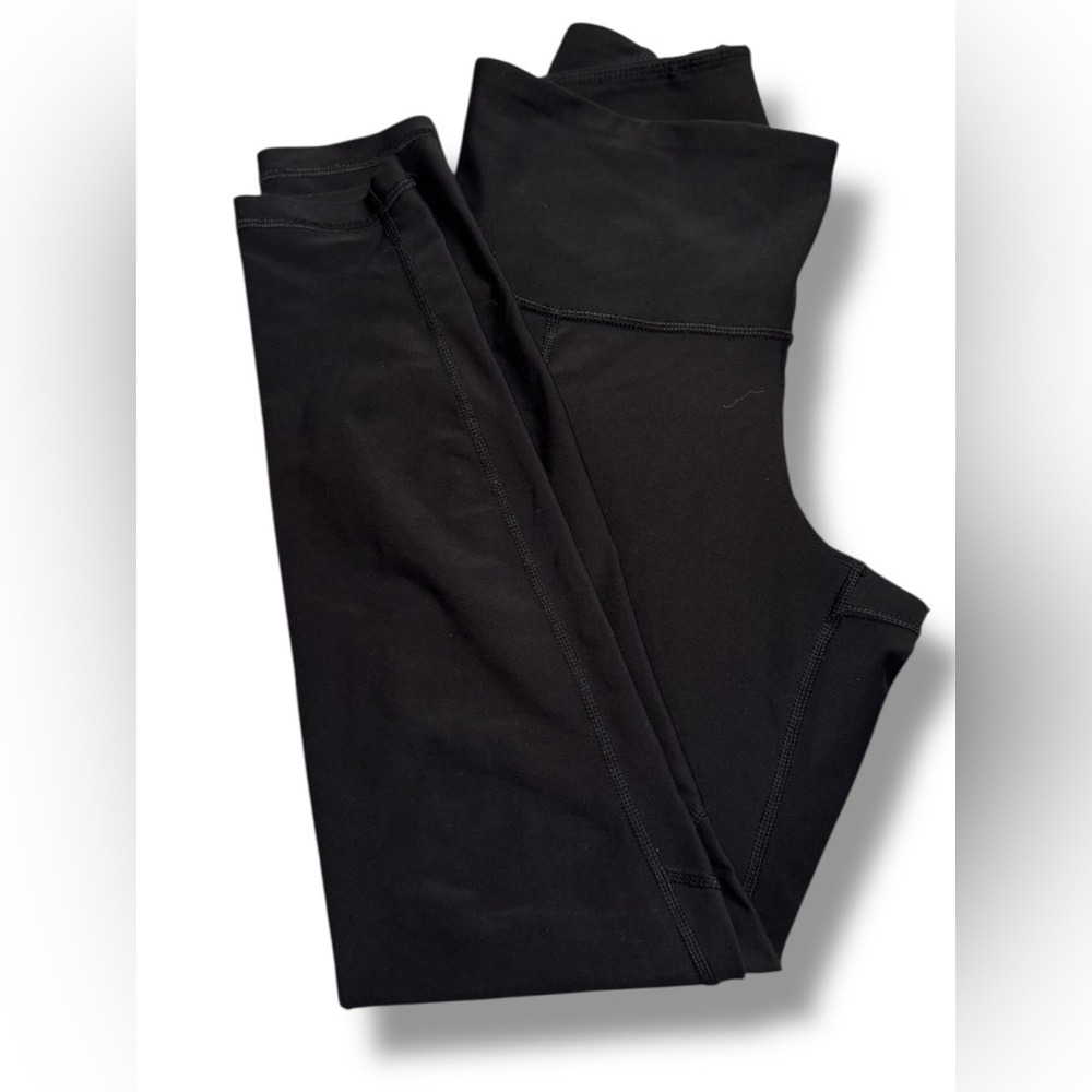 Length Powersoft -High-Rise-Waisted go Dry-  Side Pockets Leggings -Black - M